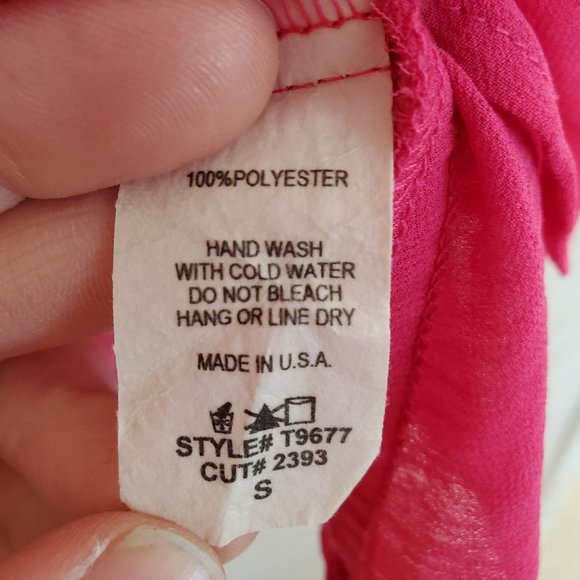 💥2/$30💥 Flowey loose sheer pink top - like new! - Picture 4 of 4